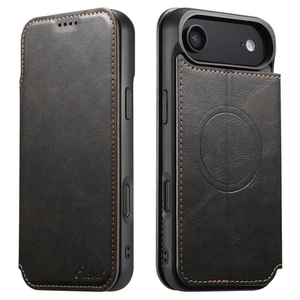 Suteni J05 Leather Magnetic MagSafe Phone Case, For iPhone 18 Pro, For iPhone 18 Pro Max, For iPhone 17 Pro Max, For iPhone 17 Pro, For iPhone 17, For iPhone 17 AIr