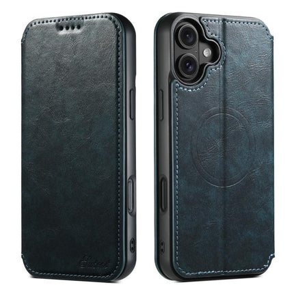Suteni J05 Leather Magnetic MagSafe Phone Case, For iPhone 18 Pro, For iPhone 18 Pro Max, For iPhone 17 Pro Max, For iPhone 17 Pro, For iPhone 17, For iPhone 17 AIr