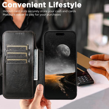 Suteni J05 Leather Magnetic MagSafe Phone Case, For iPhone 18 Pro, For iPhone 18 Pro Max, For iPhone 17 Pro Max, For iPhone 17 Pro, For iPhone 17, For iPhone 17 AIr