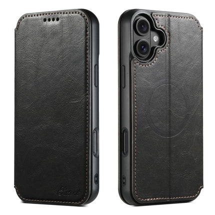 Suteni J05 Leather Magnetic MagSafe Phone Case, For iPhone 18, For iPhone 18 Pro, For iPhone 18 Pro Max, For iPhone 17 Pro Max, For iPhone 17 Pro, For iPhone 17