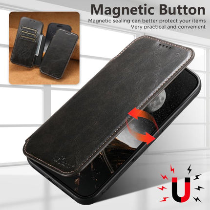 Suteni J05 Leather Magnetic MagSafe Phone Case, For iPhone 18, For iPhone 18 Pro, For iPhone 18 Pro Max, For iPhone 17 Pro Max, For iPhone 17 Pro, For iPhone 17