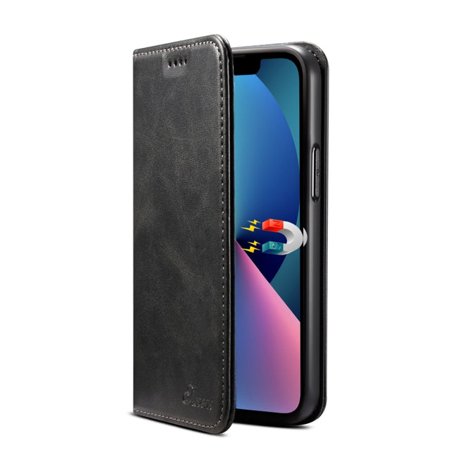 Suteni Calf Texture Horizontal Flip Leather Phone Case, For iPhone 15 Pro, For iPhone 15 Plus, For iPhone 15, For iPhone 17e / 16e