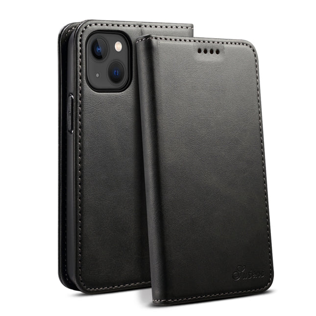 Suteni Calf Texture Horizontal Flip Leather Phone Case, For iPhone 15 Pro, For iPhone 15 Plus, For iPhone 15, For iPhone 17e / 16e
