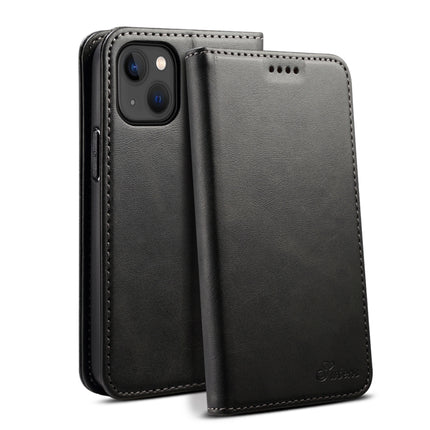 Suteni Calf Texture Horizontal Flip Leather Phone Case, For iPhone 15 Pro, For iPhone 15 Plus, For iPhone 15, For iPhone 17e / 16e