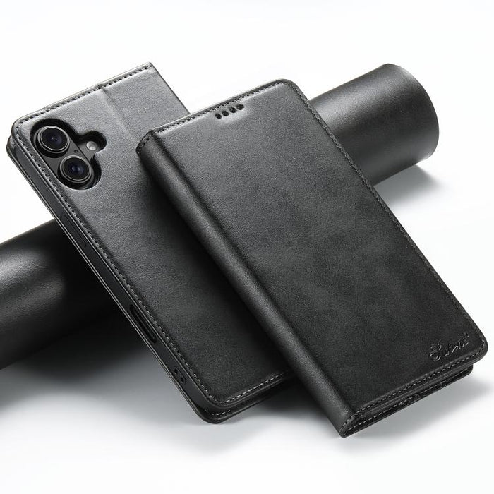 Suteni Calf Texture Horizontal Flip Leather Phone Case, For iPhone 18, For iPhone 18 Pro, For iPhone 18 Pro Max, For iPhone 17 Pro Max, For iPhone 17 Pro, For iPhone 17