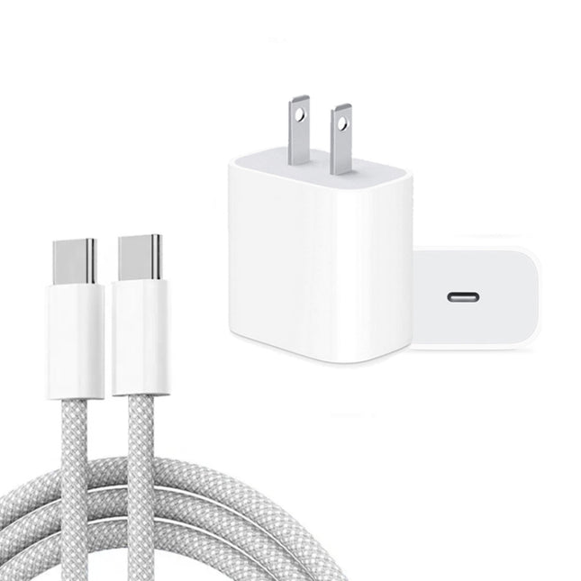 PD35W USB-C / Type-C Port Charger with 1m Type-C to Type-C Data Cable, US Plug, US Plug + Type-C Cable