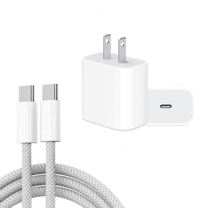 PD35W USB-C / Type-C Port Charger with 1m Type-C to Type-C Data Cable, US Plug, US Plug + Type-C Cable