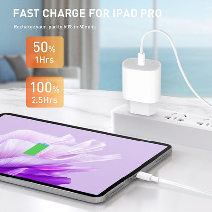 PD35W USB-C / Type-C Port Charger with 1m Type-C to Type-C Data Cable, EU Plug, EU Plug + Type-C Cable