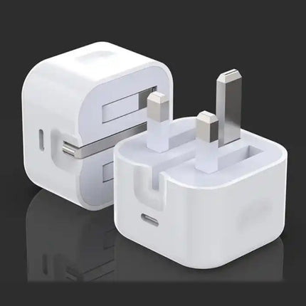 PD35W USB-C / Type-C Port Charger with 1m Type-C to Type-C Data Cable, UK Plug, UK Plug + Type-C Cable