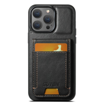 Suteni H03 Oil Wax Leather Wallet Stand Back Phone Case, For iPhone 16 Pro, For iPhone 16 Plus, For iPhone 16, For iPhone 15 Pro Max, For iPhone 15 Pro, For iPhone 15 Plus, For iPhone 15, For iPhone 14 Plus