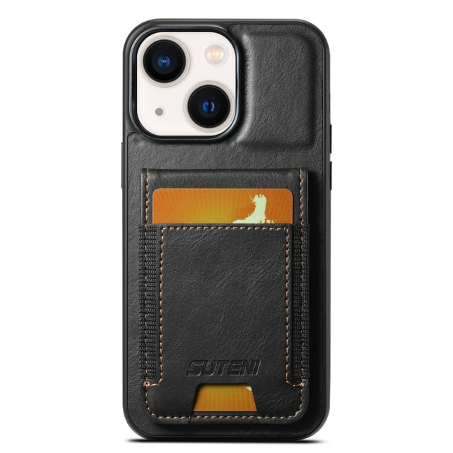 Suteni H03 Oil Wax Leather Wallet Stand Back Phone Case, For iPhone 14, For iPhone 14 Pro, For iPhone 14 Pro Max, For iPhone 13 Pro Max, For iPhone 13 Pro, For iPhone 13, For iPhone 12 Pro Max, For iPhone 11 Pro Max