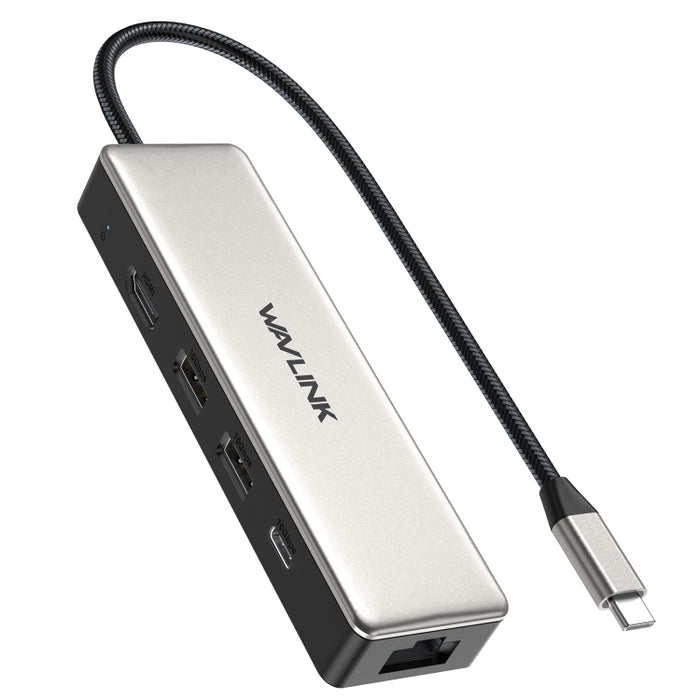 WAVLINK WL-UHP3414 100W Power 10Gbps 4K HDMI USB-C Dock HUB 3xUSB3.2 Gen 2 + 2.5G Ethernet Port, UHP3414