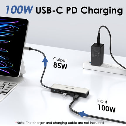 WAVLINK WL-UHP3414 100W Power 10Gbps 4K HDMI USB-C Dock HUB 3xUSB3.2 Gen 2 + 2.5G Ethernet Port, UHP3414