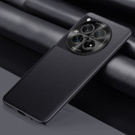 Plain-Leather All-inclusive Shockproof Phone Case, For OnePlus 12