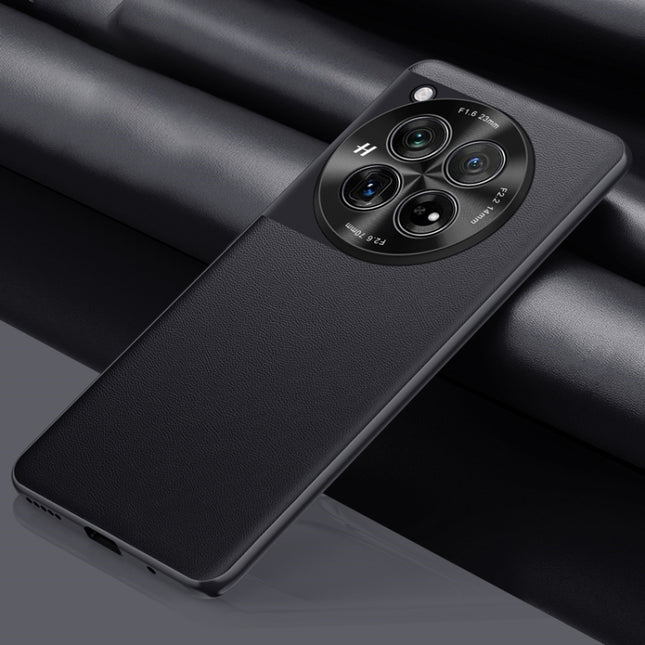 Plain-Leather All-inclusive Shockproof Phone Case, For OnePlus 12