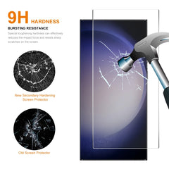 2pcs ENKAY 0.18mm High Aluminum-silicon Tempered Glass Film, Support Ultrasonic Fingerprint Unclock, For Samsung Galaxy S24 Ultra 5G, For Samsung Galaxy S24+ 5G, For Samsung Galaxy S24 5G