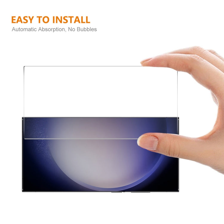 2pcs ENKAY 0.18mm High Aluminum-silicon Tempered Glass Film, Support Ultrasonic Fingerprint Unclock, For Samsung Galaxy S24 Ultra 5G, For Samsung Galaxy S24+ 5G, For Samsung Galaxy S24 5G