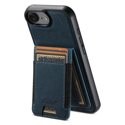 Suteni H17 Litchi Texture Leather MagSafe Detachable Wallet Phone Case, For iPhone 17e / 16e