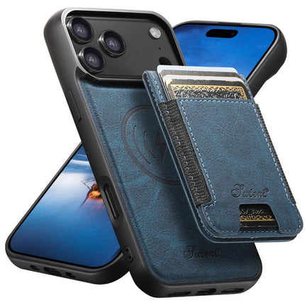 Suteni H17 Litchi Texture Leather MagSafe Detachable Wallet Phone Case, For iPhone 18, For iPhone 18 Pro, For iPhone 18 Pro Max, For iPhone 17 Pro Max, For iPhone 17 Pro, For iPhone 17