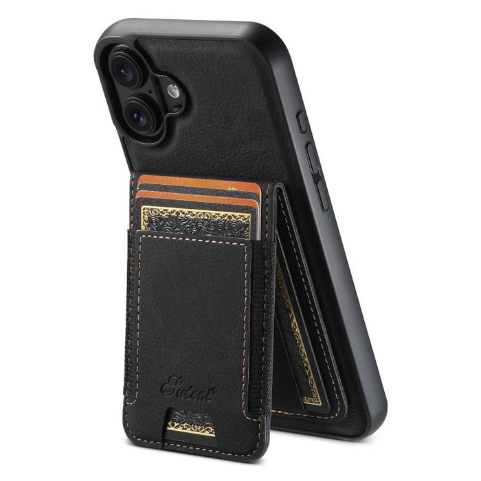 Suteni H17 Litchi Texture Leather MagSafe Detachable Wallet Phone Case, For iPhone 18, For iPhone 18 Pro, For iPhone 18 Pro Max, For iPhone 17 Pro Max, For iPhone 17 Pro, For iPhone 17