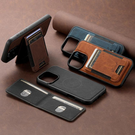 Suteni H17 Litchi Texture Leather MagSafe Detachable Wallet Phone Case, For iPhone 18, For iPhone 18 Pro, For iPhone 18 Pro Max, For iPhone 17 Pro Max, For iPhone 17 Pro, For iPhone 17
