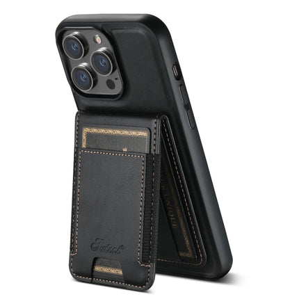 Suteni H17 Oil Eax Leather MagSafe Detachable Wallet Phone Case, For iPhone 14, For iPhone 14 Pro, For iPhone 14 Pro Max, For iPhone 13 Pro Max