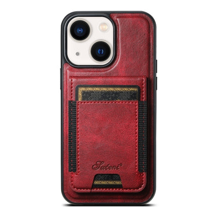 Suteni H17 Oil Eax Leather MagSafe Detachable Wallet Phone Case, For iPhone 14, For iPhone 14 Pro, For iPhone 14 Pro Max, For iPhone 13 Pro Max