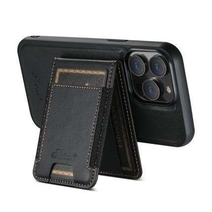 Suteni H17 Oil Eax Leather MagSafe Detachable Wallet Phone Case, For iPhone 13 Pro, For iPhone 13, For iPhone 12, For iPhone 12 Pro Max