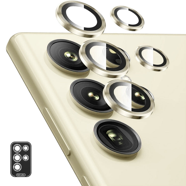 ENKAY Hat-Prince 9H Rear Camera Lens Aluminium Alloy Tempered Glass Film, For Samsung Galaxy S24 Ultra 5G, For Samsung Galaxy S24+ 5G, For Samsung Galaxy S24 5G