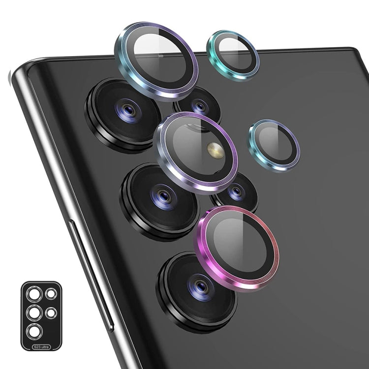 ENKAY Hat-Prince 9H Rear Camera Lens Aluminium Alloy Tempered Glass Film, For Samsung Galaxy S24 Ultra 5G, For Samsung Galaxy S24+ 5G, For Samsung Galaxy S24 5G