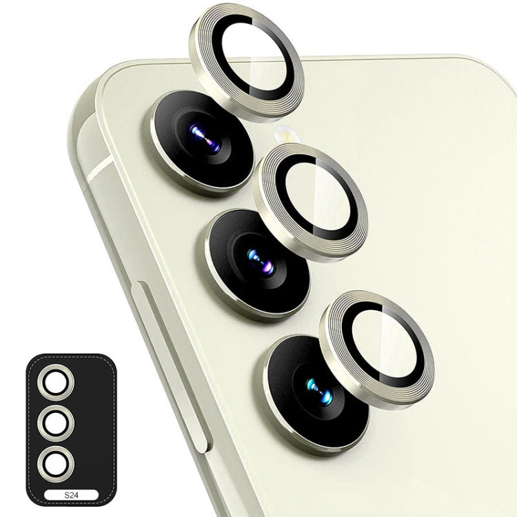 ENKAY Hat-Prince 9H Rear Camera Lens Aluminium Alloy Tempered Glass Film, For Samsung Galaxy S24 Ultra 5G, For Samsung Galaxy S24+ 5G, For Samsung Galaxy S24 5G