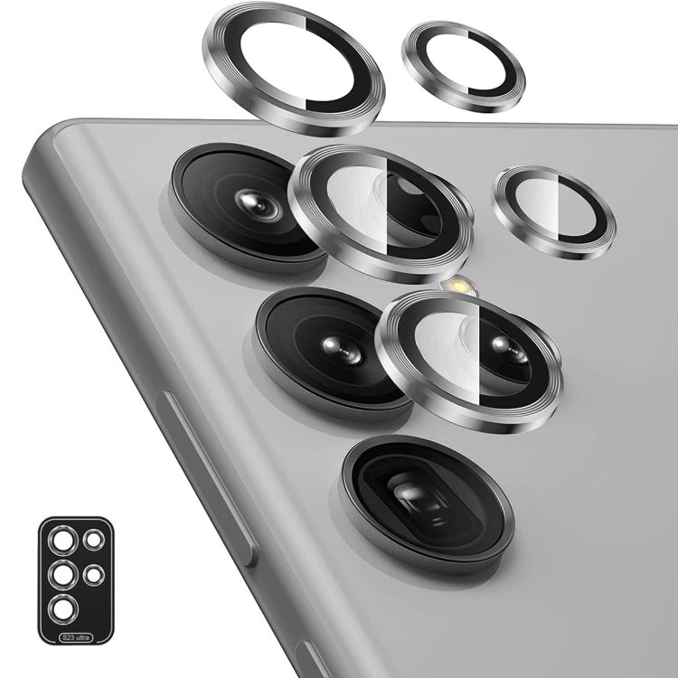 ENKAY Hat-Prince 9H Rear Camera Lens Aluminium Alloy Tempered Glass Film, For Samsung Galaxy S24 Ultra 5G, For Samsung Galaxy S24+ 5G, For Samsung Galaxy S24 5G