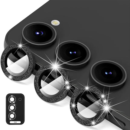 ENKAY Hat-Prince 9H Rear Camera Lens Glitter Aluminium Alloy Tempered Glass Film, For Samsung Galaxy S24 Ultra 5G, For Samsung Galaxy S24+ 5G, For Samsung Galaxy S24 5G
