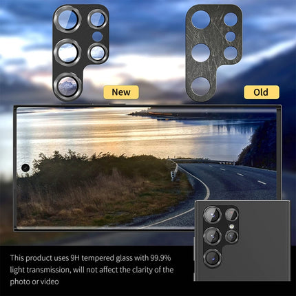 ENKAY Hat-Prince 9H Rear Camera Lens Aluminium Alloy Tempered Glass Film, For Samsung Galaxy S24 Ultra 5G