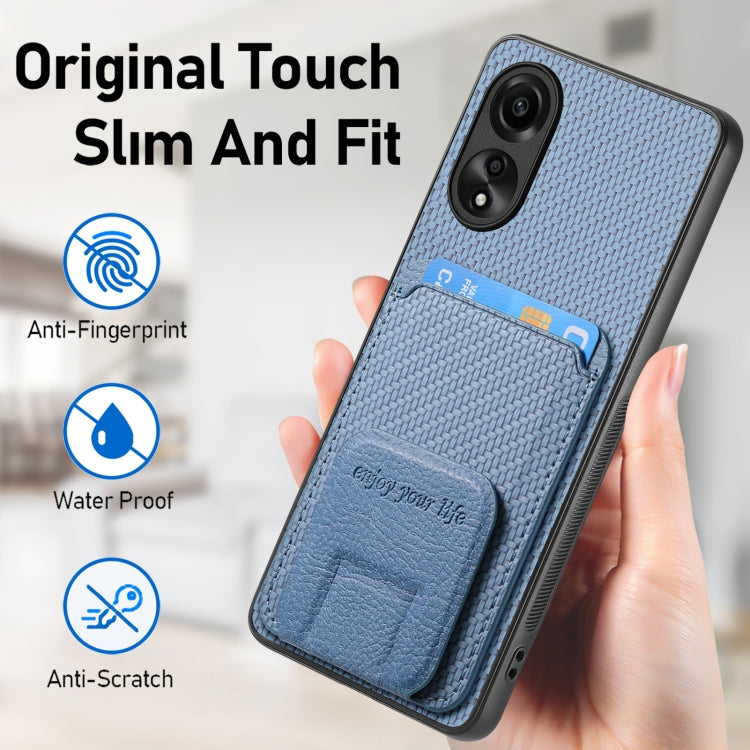 Carbon Fiber Card Bag Fold Stand Phone Case