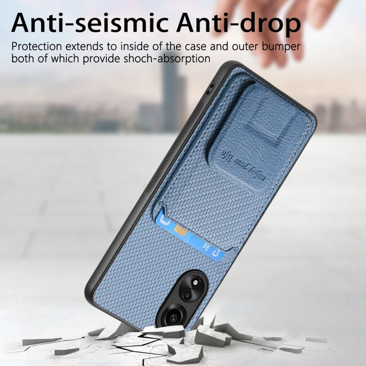 Carbon Fiber Card Bag Fold Stand Phone Case