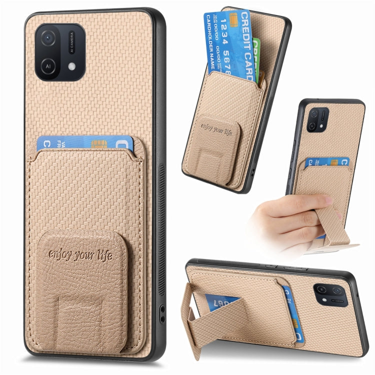 Carbon Fiber Card Bag Fold Stand Phone Case