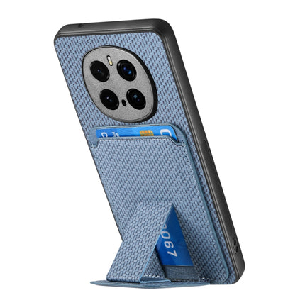 Carbon Fiber Card Bag Fold Stand Phone Case, For Honor Magic7 Pro, For Honor Magic6 Pro, For Honor 100 Pro 5G, For Honor 100 5G