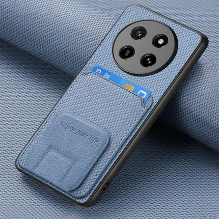 Carbon Fiber Card Bag Fold Stand Phone Case, For Honor X80 Pro Max 5G, For Honor Win Turbo 5G, For Honor 600 Pro Global, For Honor 600 Global