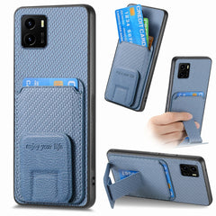 Carbon Fiber Card Bag Fold Stand Phone Case