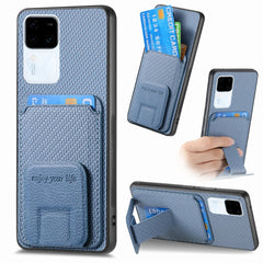 Carbon Fiber Card Bag Fold Stand Phone Case