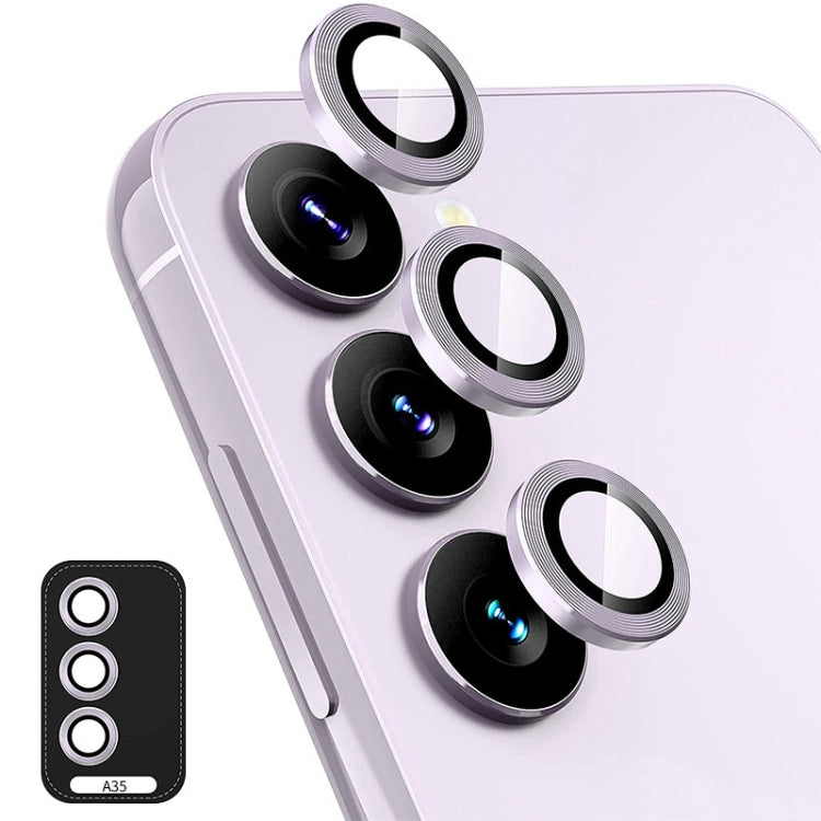 ENKAY Hat-Prince 9H Rear Camera Lens Aluminium Alloy Tempered Glass Film, For Samsung Galaxy A35, For Samsung Galaxy A15 4G / 5G