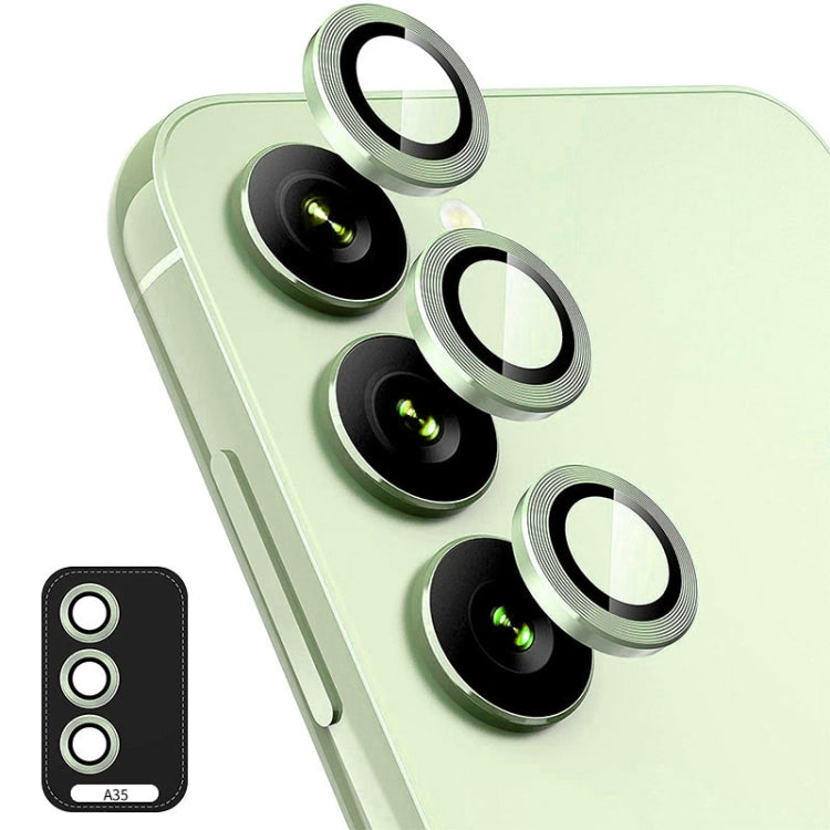 ENKAY Hat-Prince 9H Rear Camera Lens Aluminium Alloy Tempered Glass Film, For Samsung Galaxy A35, For Samsung Galaxy A15 4G / 5G
