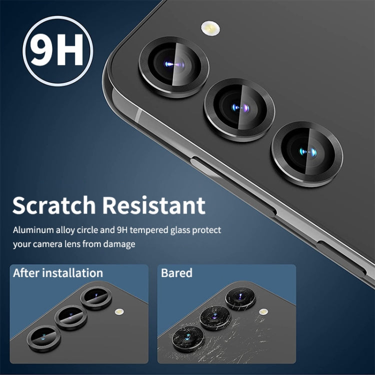 ENKAY Hat-Prince 9H Rear Camera Lens Aluminium Alloy Tempered Glass Film, For Samsung Galaxy A55