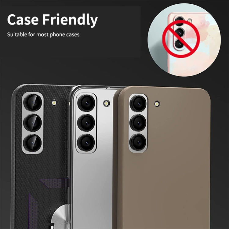 ENKAY Hat-Prince 9H Rear Camera Lens Aluminium Alloy Tempered Glass Film, For Samsung Galaxy A55