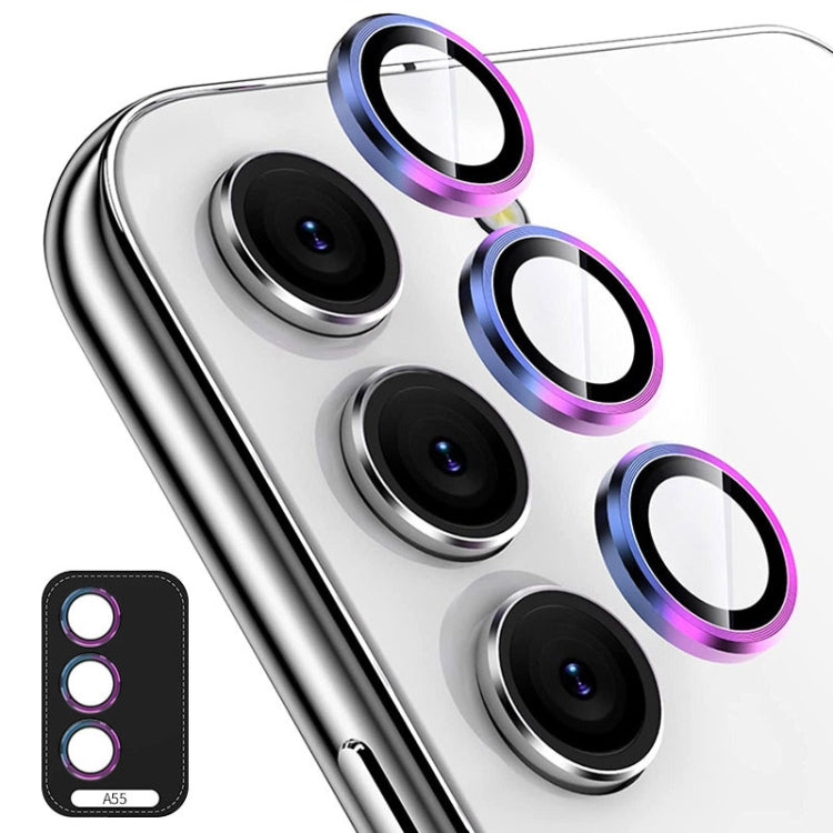 ENKAY Hat-Prince 9H Rear Camera Lens Aluminium Alloy Tempered Glass Film, For Samsung Galaxy A55
