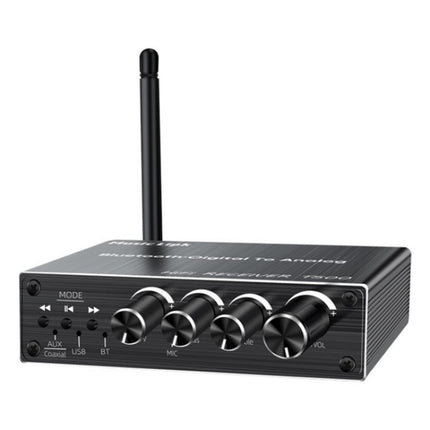 T500 Bluetooth 5.3 Audio Adapter U-Disk Mic Amplifier Speaker Converter with Remote Control, T500