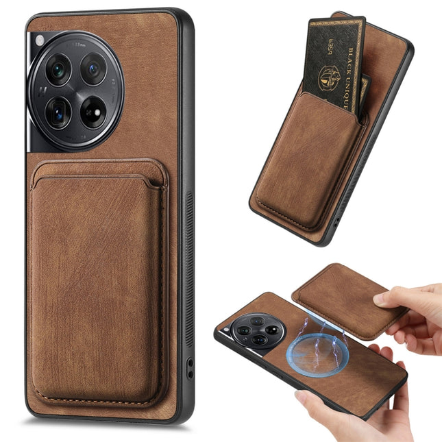 Retro Leather Card Bag Magnetic Phone Case