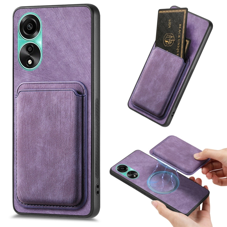 Retro Leather Card Bag Magnetic Phone Case