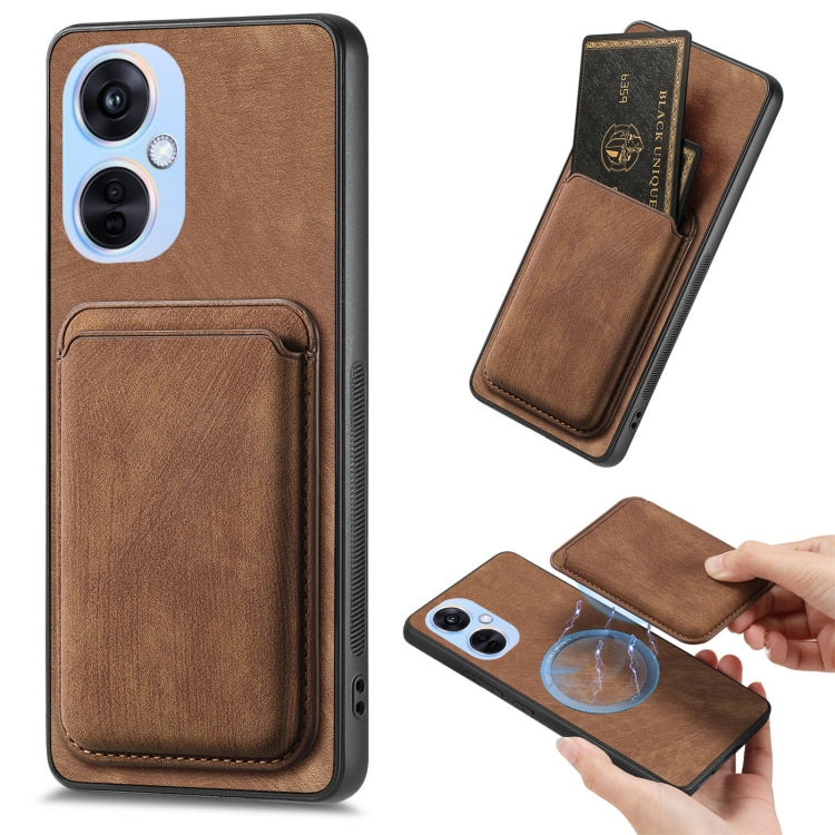 Retro Leather Card Bag Magnetic Phone Case